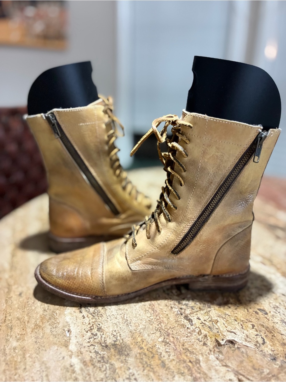 Bed Stu Cobblers Series Leather Boots Size 8